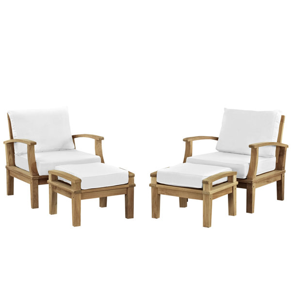 Modway Pier 4 Piece Outdoor Patio Teak Set by Modway Wayfair Canada